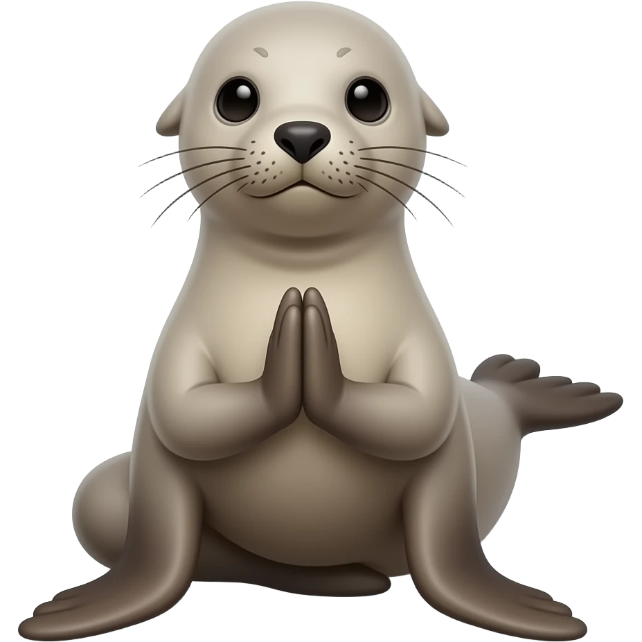 yoga pose shoulders and neck, make a seal the protagonist, #E72470 use this as a main color emoji