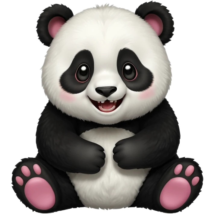 laughing panda emoji