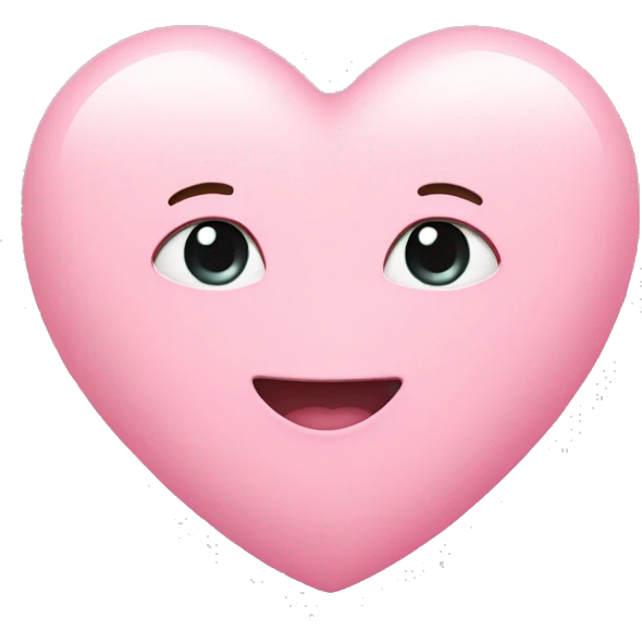 Baby pink heart emoji