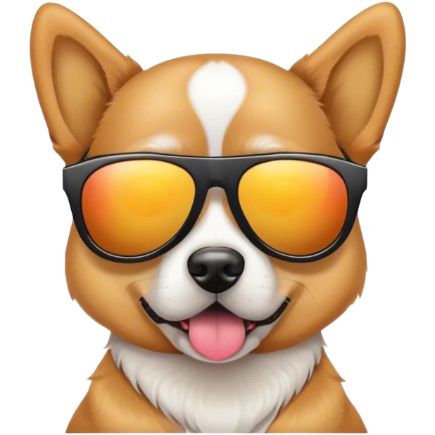 Dog at a concert emoji