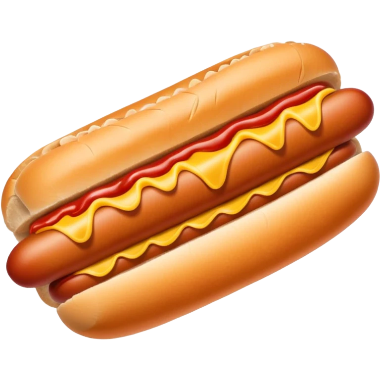 Hot dog with ketchup emoji