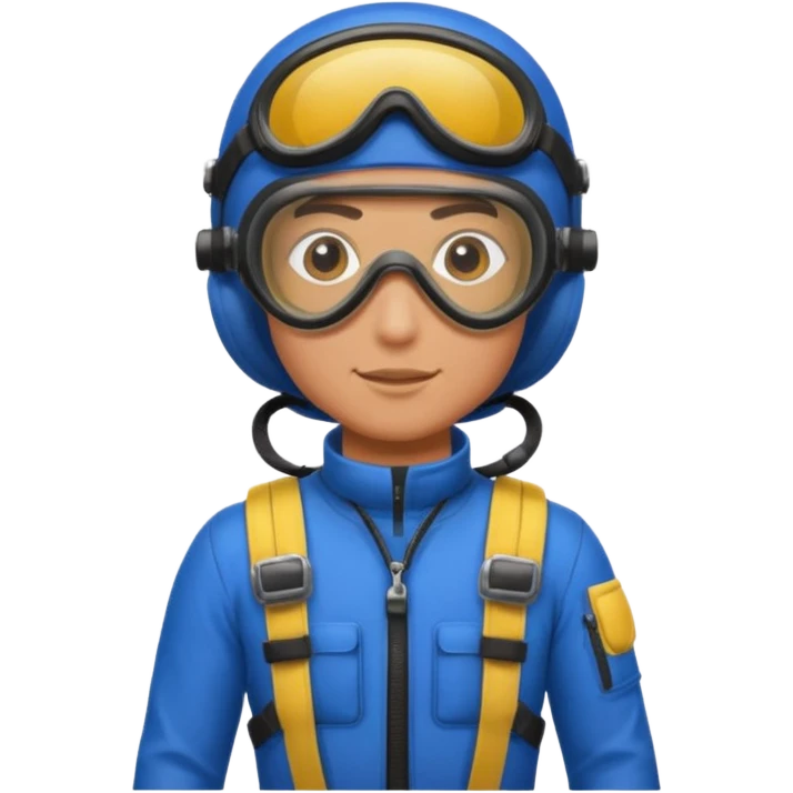 parachute diver emoji
