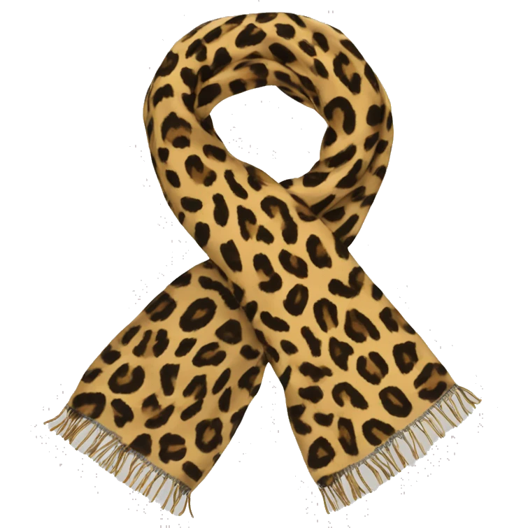 Leopard Print Scarf emoji