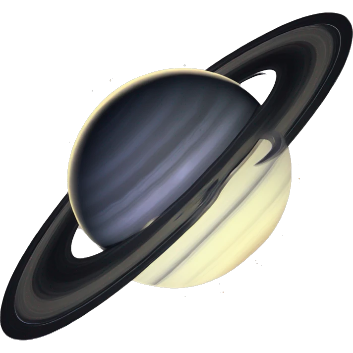 saturn with rings that are two hundred times biger emoji
