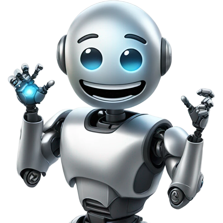 robot talking with human emoji