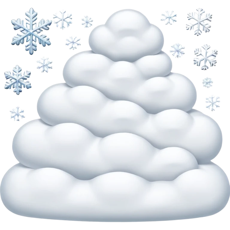 snow falling emoji