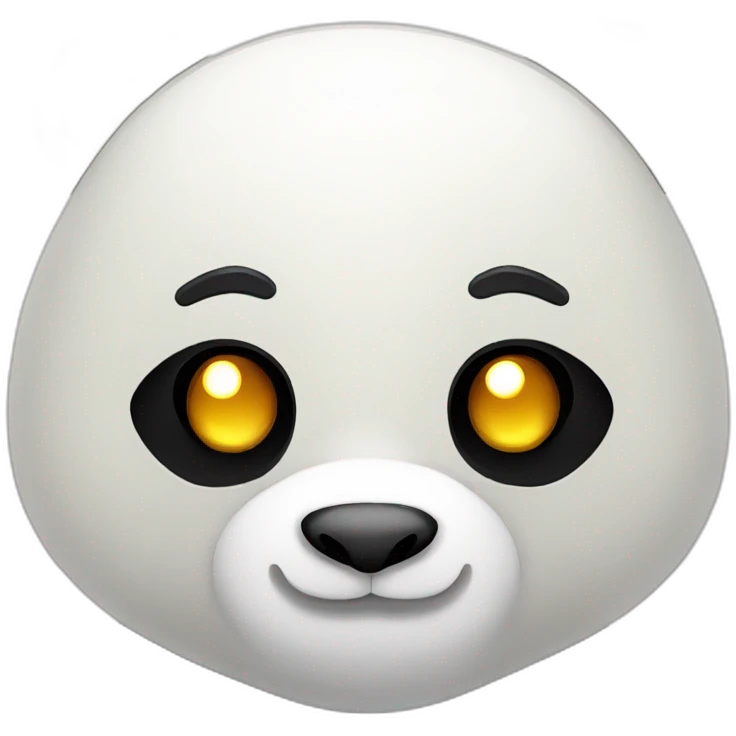 panda with electric light bulb emoji