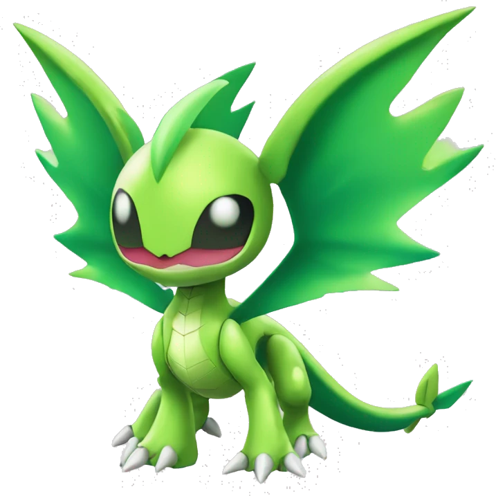 Cool Edgy Chibi Legendary Shiny Fakemon-Pokémon-Genesect-Flygon With Full Body Detailed High Quality emoji