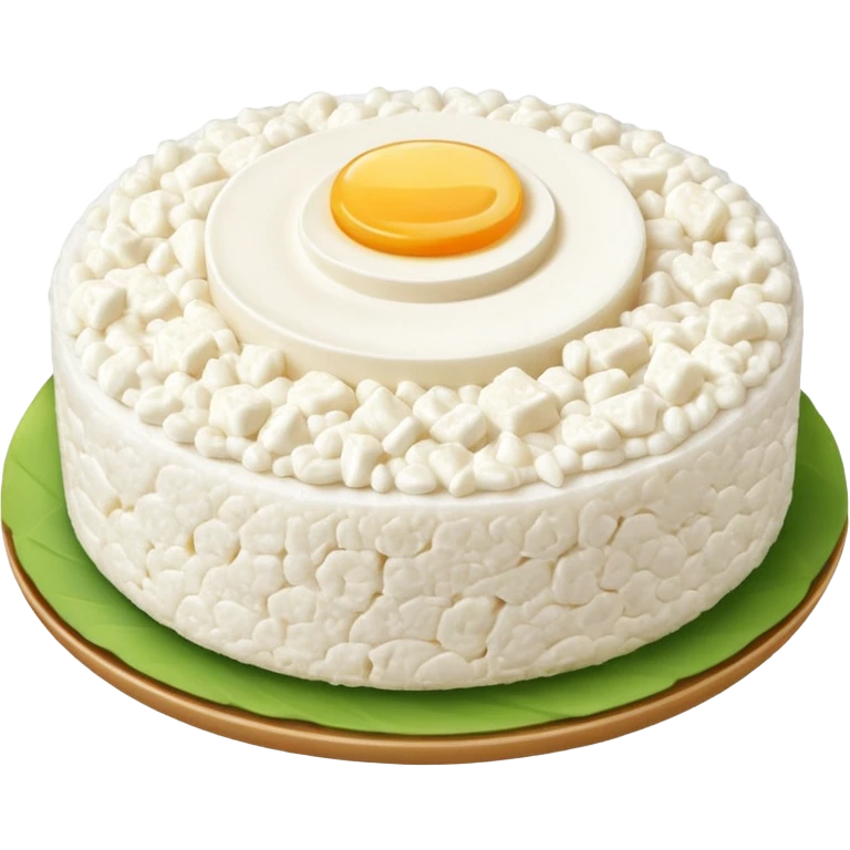Cottage cheese on a rice cake  emoji