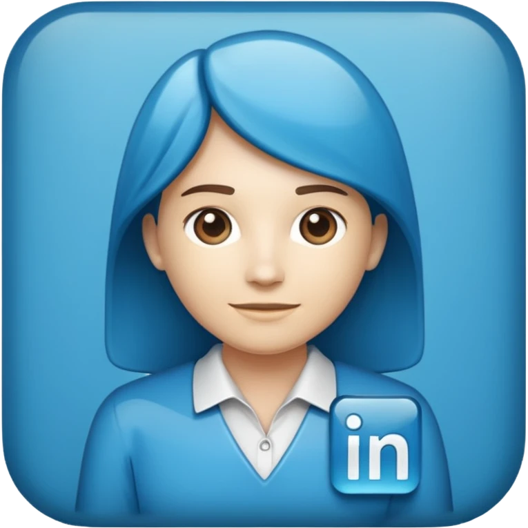 The professional emoji of LinkedIn's logo emoji