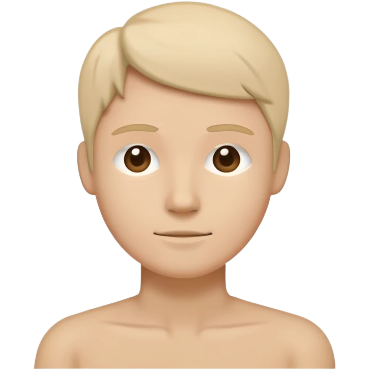 Simple person figure, minimalist stick figure style emoji