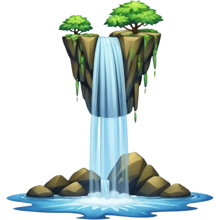 water falls different type natural water sources emoji
