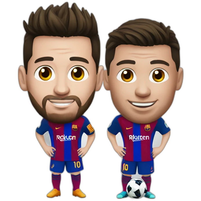 Messi sur Ronaldo emoji