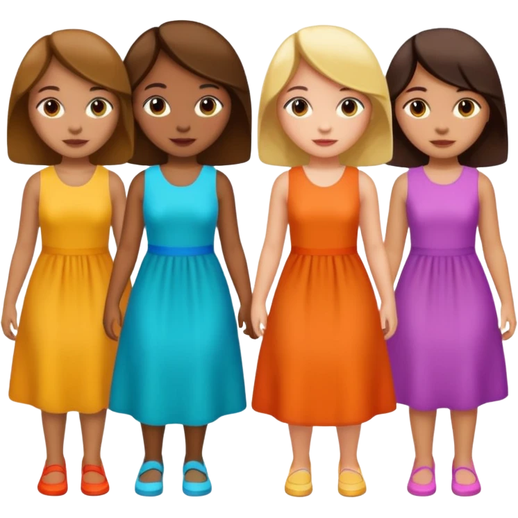 Компанія дівчат 3 emoji