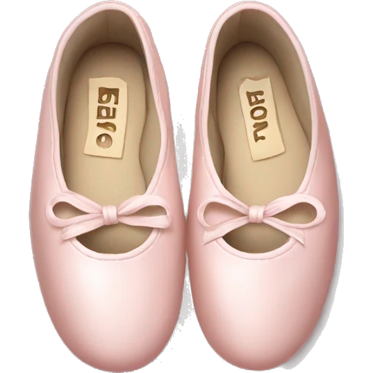 Pale pink ballet shoes emoji