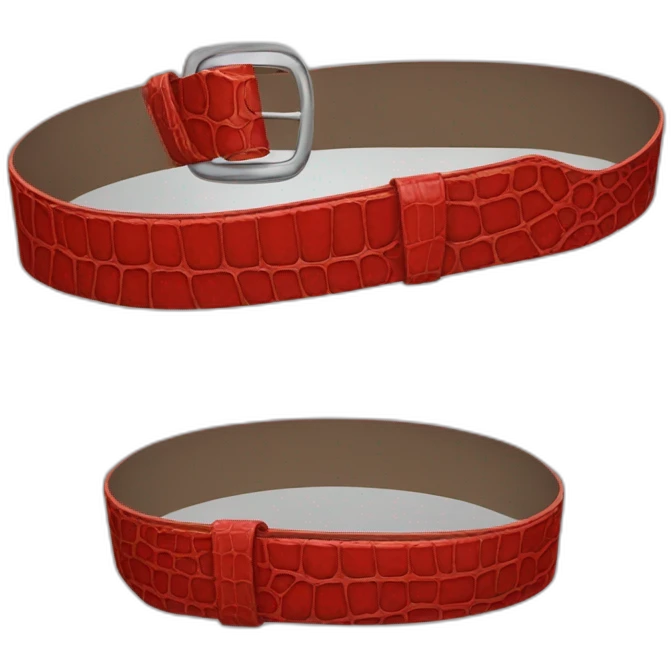 red crocodile belt emoji