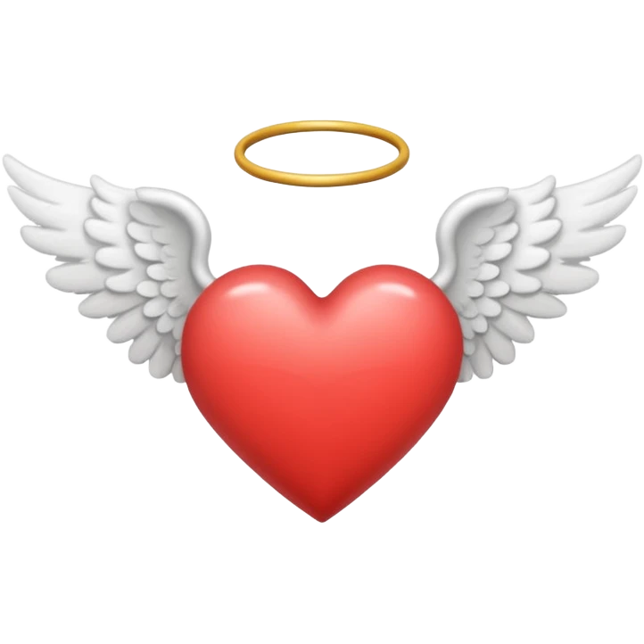 heart with angel wings emoji