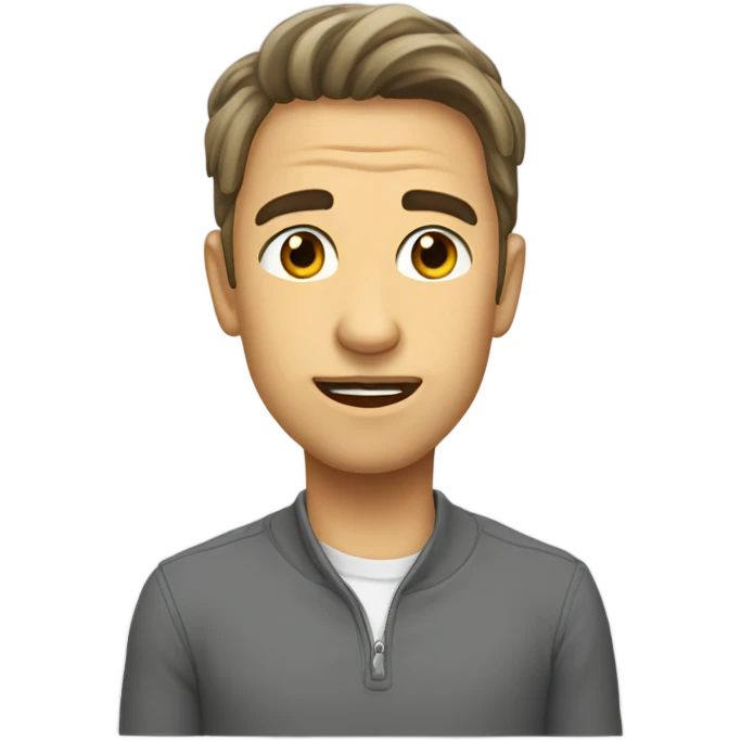 Серый пудель emoji