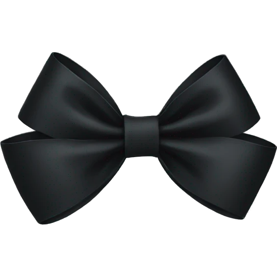 Black bow emoji