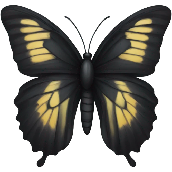Black butterfly emoji