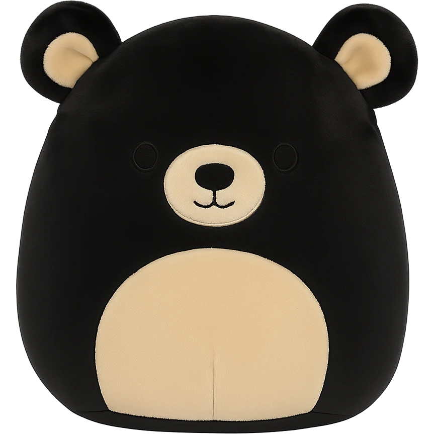 black bear squishmallow plushie emoji