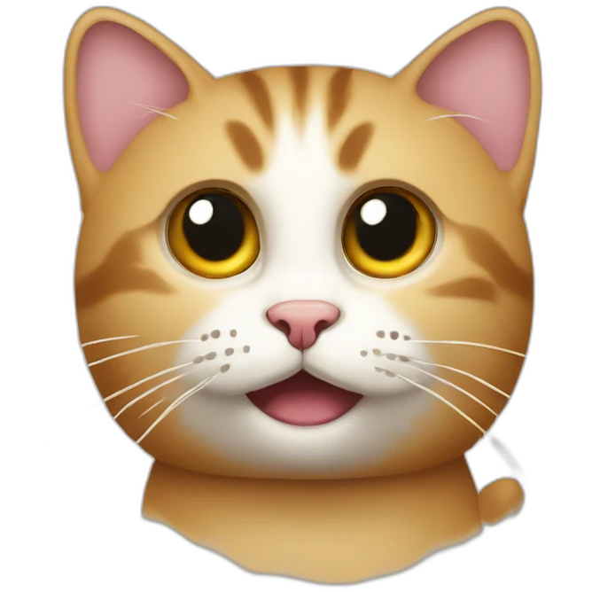 cat, confused face with question mark emoji