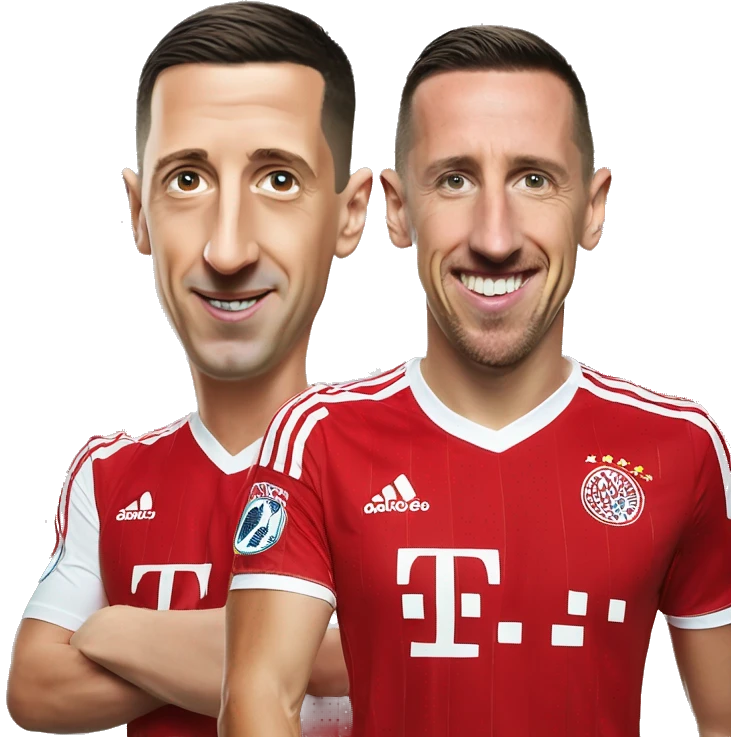 Lewandowski with Ribery emoji