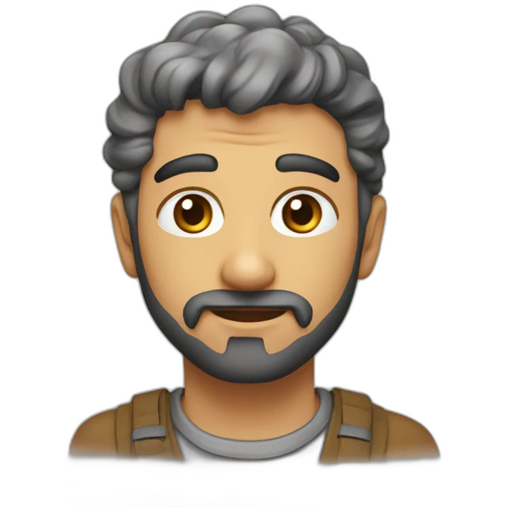 رجل لونه ابيض و شعره متوسط طول  emoji