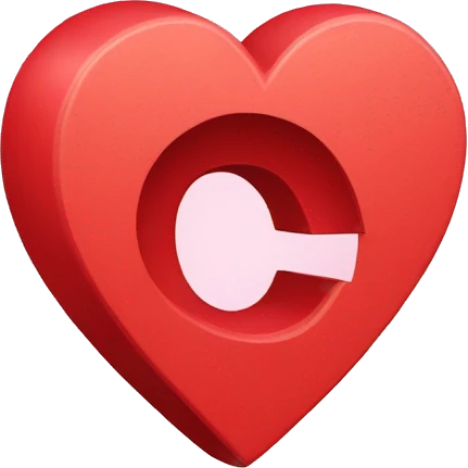 letter g inside of a heart emoji
