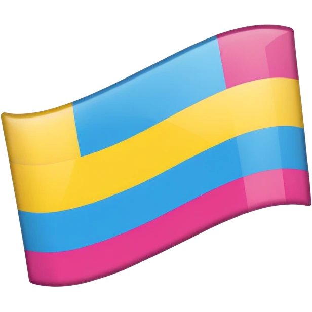 Pansexual small flag emoji