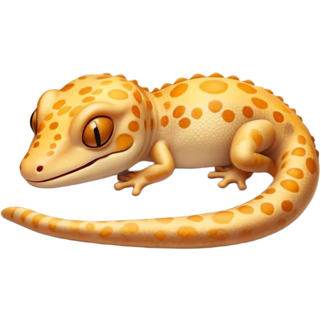Meme-Worthy Cute Sleeping Gecko Portrait Emoji, Head resting peacefully with a contented smile, showcasing a diminutive, patterned body with smooth scales and eyes gently closed in serene slumber, Simplified yet adorably endearing features, highly detailed, glowing with a soft, drowsy tropical light, high shine, relaxed and utterly lovable, stylized with an air of playful laziness, soft glowing outline, capturing the essence of a sleeping gecko that feels destined to become the next viral icon of adorable rest! emoji