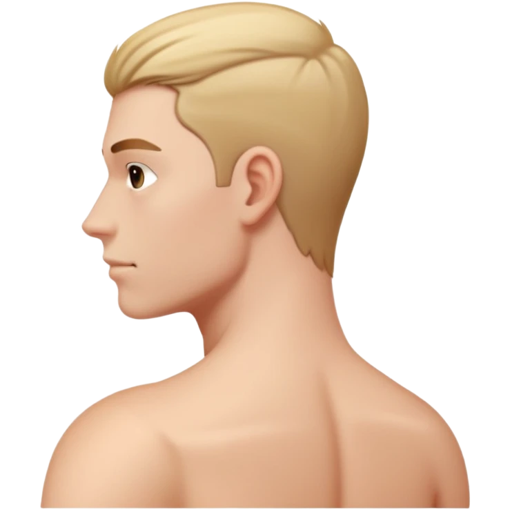 white young man's shoulder, just the shoulder area emoji