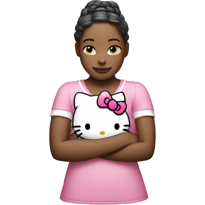 Hello Kitty crossing her arms emoji