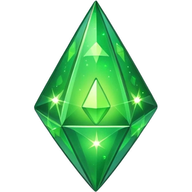 plumbob with sparkles emoji