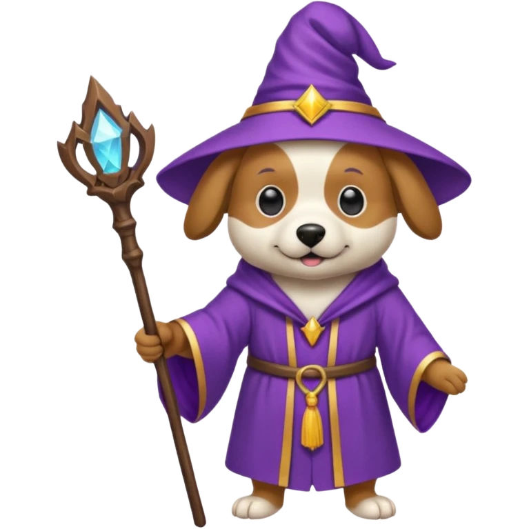 Dog wizard emoji