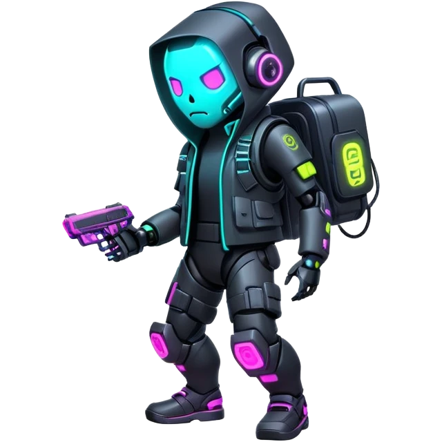 Cyberpunk ghostrunner emoji
