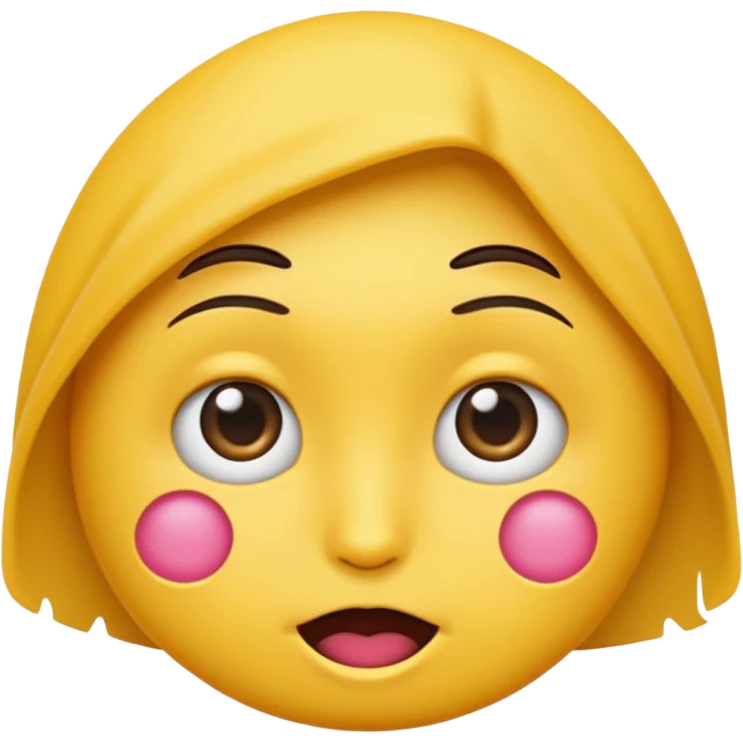 Emoji qui boude très mignon  emoji