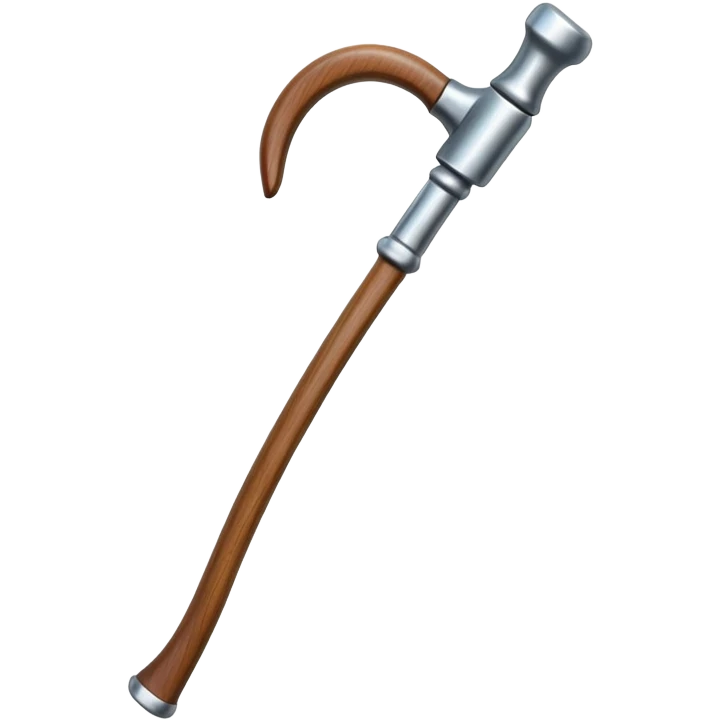 Hook and crutch emoji