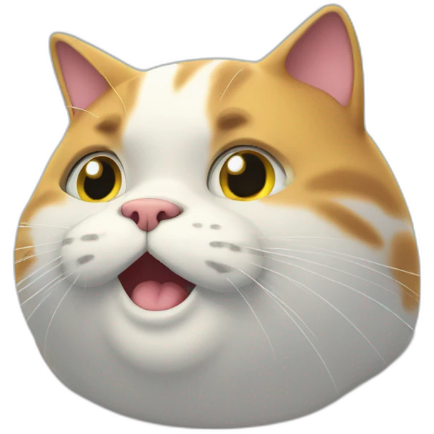 a fat cat showering  emoji