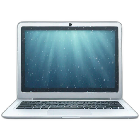 laptop in a snowstorm emoji
