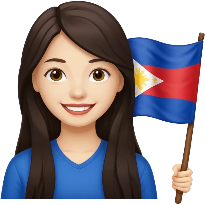 white girl pinoy flag emoji