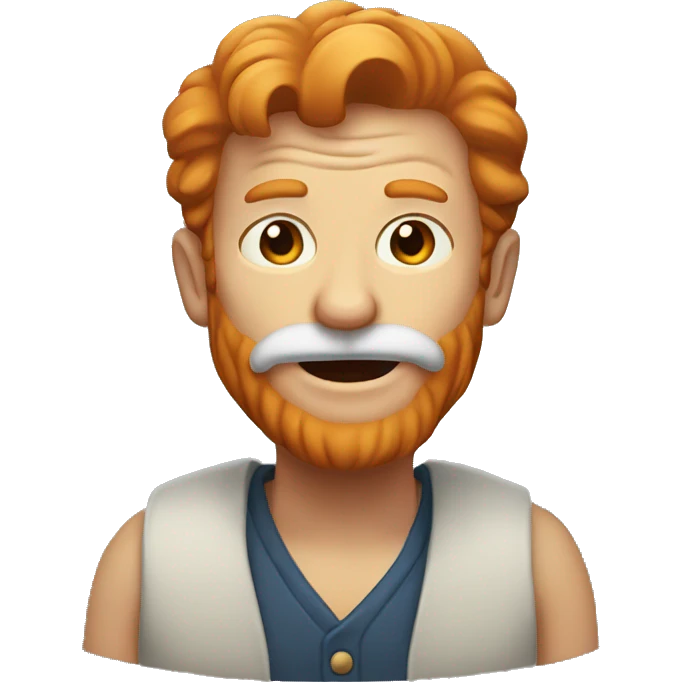 Old ginger man emoji