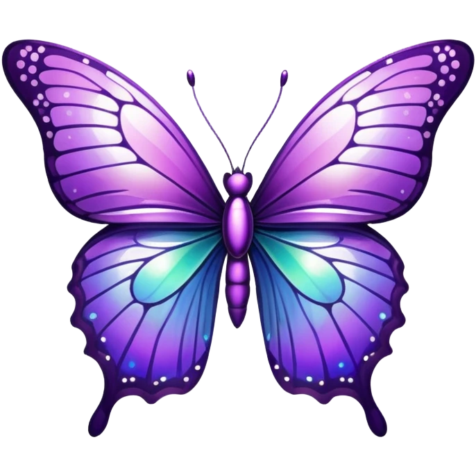 Purple sparkly butterfly  emoji