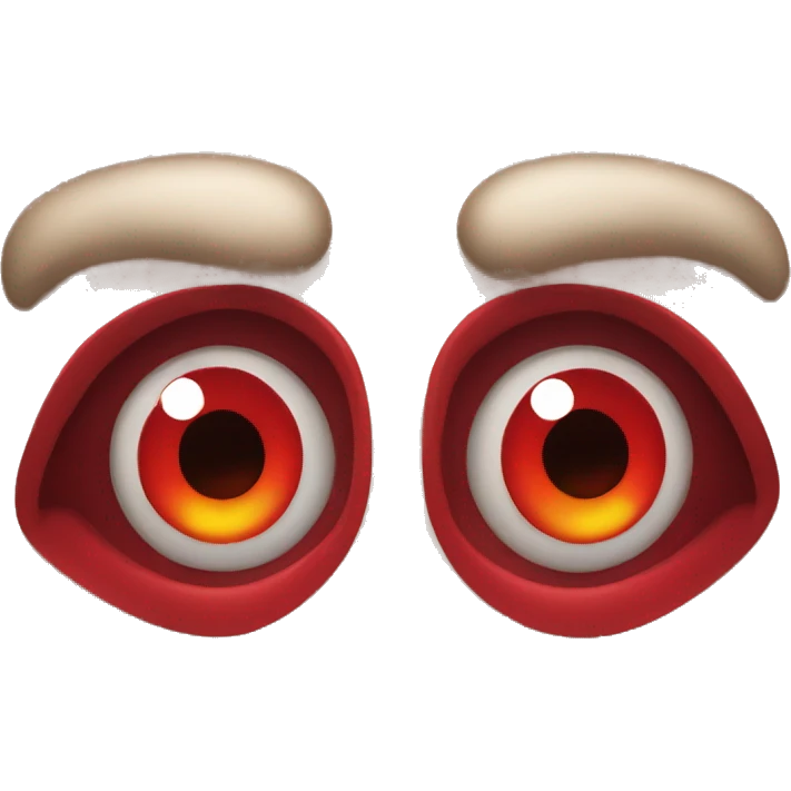 red devil eyes  emoji