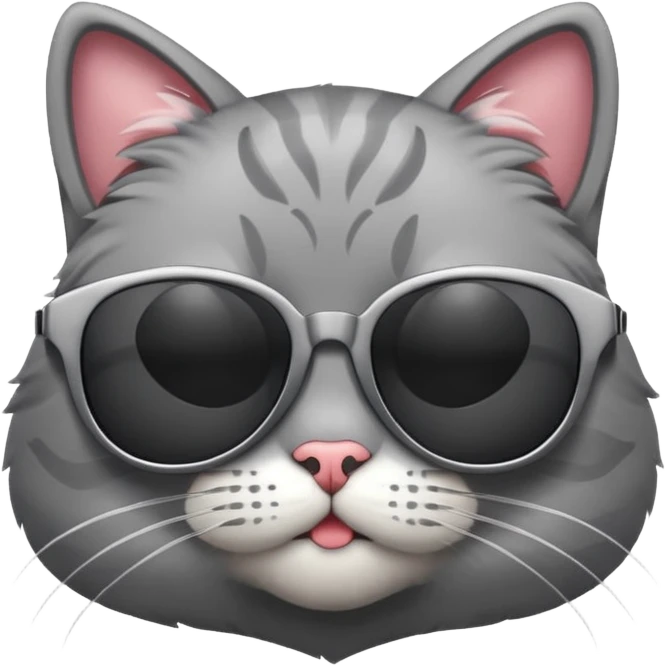 Cat wearing sunglasses emoji
