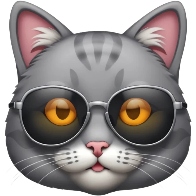 Cat wearing sunglasses emoji