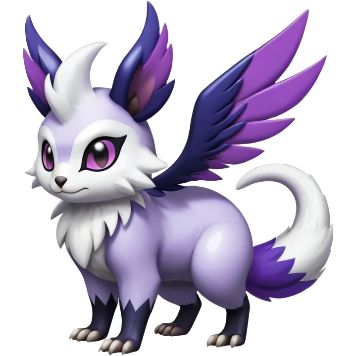 Shiny Furret-Absol-Noivern-Hybrid (Full body) emoji