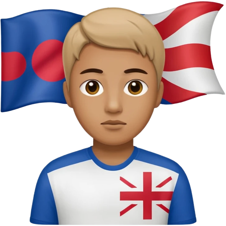 Korean flag combined with england emoji emoji