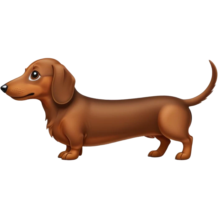 really long daschund emoji