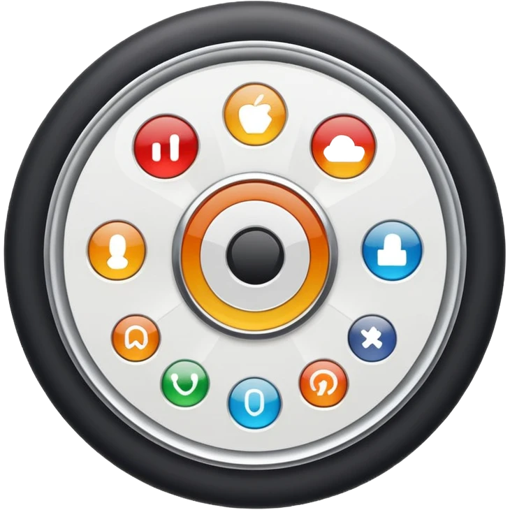 Genrate for me a settings wheel like an iphone emoji